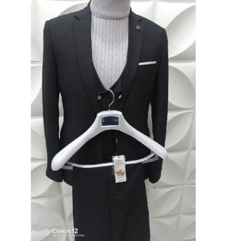 DARK GREY SUIT  WITH ONE BUTTON  | AVAILABLE IN ALL SIZES (MADU) (N)