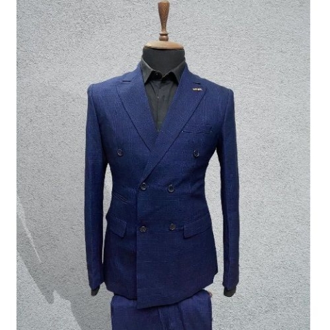 DARK BLUE TURKEY SUIT WITH FOUR BUTTONS | AVAILABLE IN ALL SIZES (CHIFAS) (N)