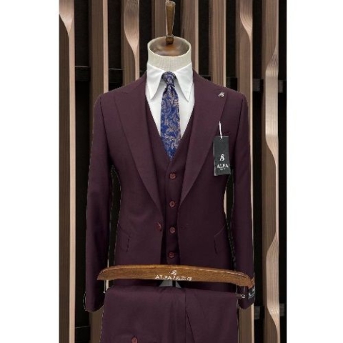 PURPLE TURKEY 3 PIECES SUIT | AVAILABLE IN ALL SIZES (NIFA) (N)