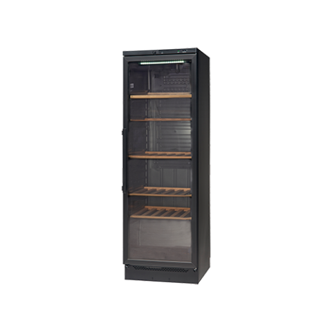 Vestfrost Display Refrigerator | VKG571 355 Litres 116 Bottles Capacity Upright Wine Chiller - Black Finish