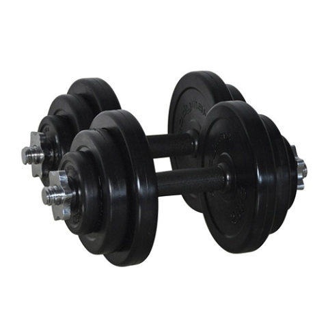 PIVOT FITNESS WK15R 15KG RUBBER DUMBBELL KIT